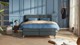 Boxspring Attraktiv Lykka vlak met gestoffeerd matras, anthracite