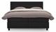 Boxspring Autentik Tunn vlak met gestoffeerd matras, black