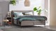 Boxspring Quartz vlak met gestoffeerd matras, rpes 83