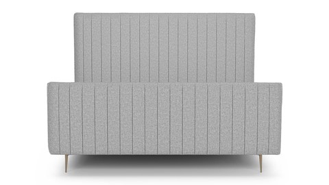 Bed Ruby linen touch, light grey