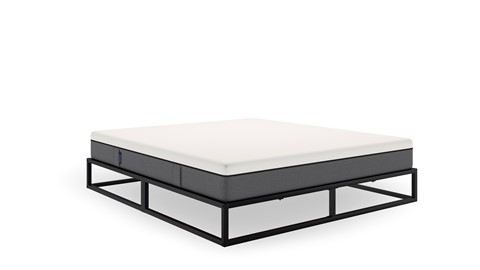 Emma Metal bed met Emma O2 medium matras, zwart