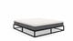 Emma Metal bed met Emma O2 medium matras, zwart