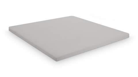 Hoeslaken B Bright Percale topper, lichtgrijs