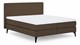 Boxspring Attraktiv Lykka vlak met gestoffeerd matras, cappuccino