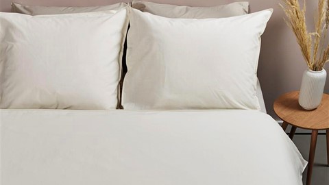 Dekbedovertrek Cotton Uni, off-white