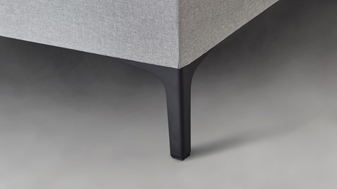 Box Manchester met gestoffeerd matras, lichtgrijs