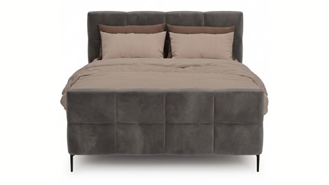 Boxspring Crystal - Velvet glow, dark grey