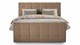 Boxspring Unik Varje vlak met Vildar Royal matras, caramel
