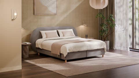 Boxspring Flow - Warm wool, grey