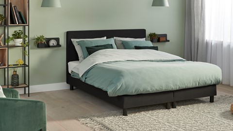 Box Ambra met Silver Pocket Deluxe Foam matras