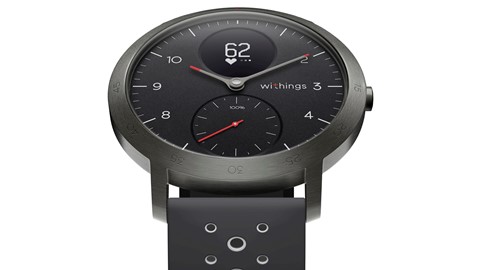 Smart horloge Steel HR Sport, zwart