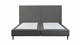 Boxspring Opal vlak zonder matras, anthracite state