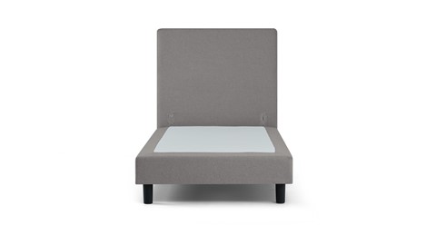 Box Ambra vlak zonder matras, light grey