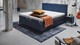 Boxspring Supreme Square verstelbaar met Slow Motion 2 matras, blauw