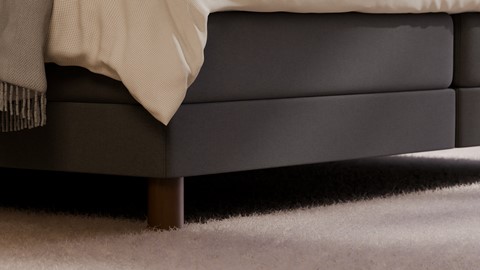 Elektrische boxspring Ridge met Kårlsson Excellence matras, anthracite