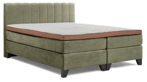 Hotelboxspring Suite met topper Luxury, sage
