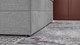 Opbergboxspring Pearl vlak met gestoffeerd matras, lightgrey