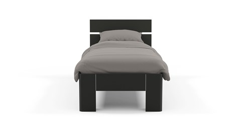 Bed Fresh met hoofdbord, zwart