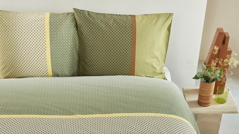 Dekbedovertrek Alluring, olive green