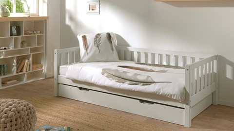 Kajuitbed Fritz met slaaplade, white
