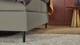 Boxspring Opal vlak met gestoffeerd matras, taupe