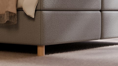 Boxspring Flow, light grey