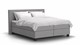 Boxspring Autentik Tunn vlak met gestoffeerd matras, ash grey