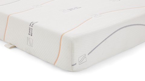 Traagschuim matras Cool Motion 1, wit/blauw/oranje