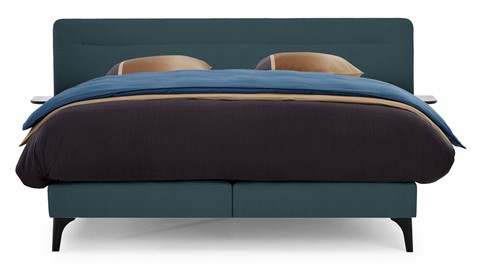 Boxspring Element Hallbar vlak met Balance matras, teal