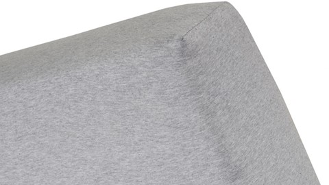 Hoeslaken Jersey melange, lichtgrijs