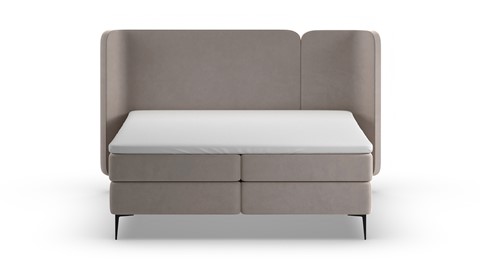 Boxspring Mesa - Warm wool, grey