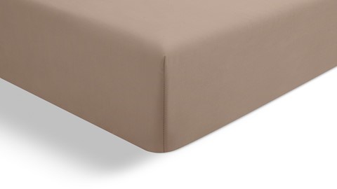 Hoeslaken Biologisch perkal matras, taupe