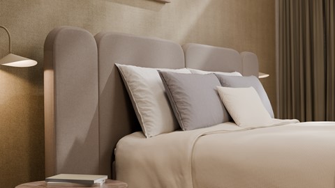 Elektrische boxspring Ridge, beige