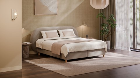Boxspring Flow met Kårlsson Excellence matras, natural
