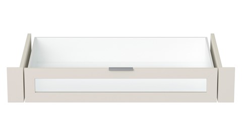 Binnenschuifla glas kast Compact, Kixx en Switchline, wit