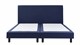 Boxspring Cisano vlak zonder matras, blauw