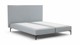 Boxspring Emerald vlak zonder matras, light grey
