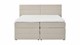 Opbergboxspring Pearl vlak met gestoffeerd matras, natural