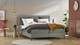 Boxspring Opal vlak met gestoffeerd matras, taupe