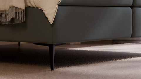 Boxspring Mesa - Warm wool, anthracite