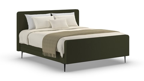 Elektrische boxspring Glade - Soft suede, forest