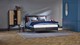 Boxspring Emerald vlak met Silver Pocket Deluxe Foam matras, anthracite