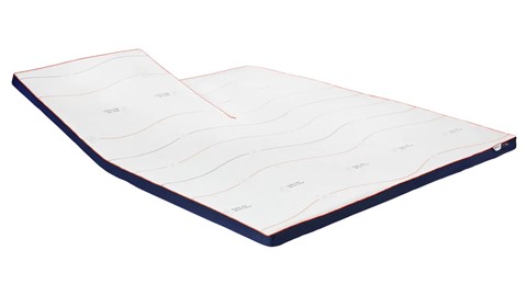 M line Cool Motion splittopper - soft, wit/blauw