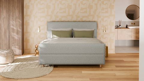 Boxspring Mica - Bold touch, ashgrey