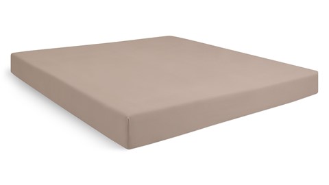 Hoeslaken Biologisch perkal matras, taupe
