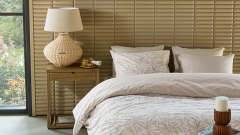 Dekbedovertrek Palm Paradise, sand