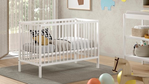 Babyledikant Dino 60x120, wit