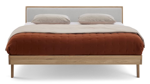 Bed Skogar exclusief bodem en matras, bloq light gey