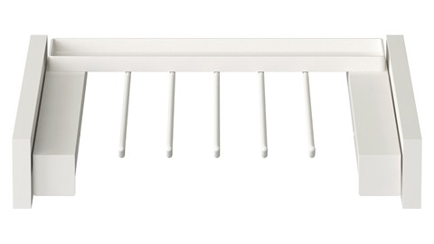 Broekenhouder kast Compact, Kixx en Switchline, wit