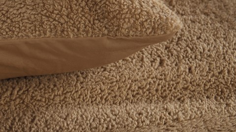 Dekbedovertrek Plush, brown